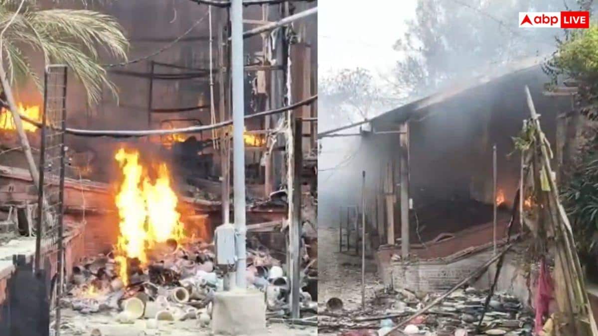 Delhi News: दिल्ली के अंधेरिया मोड़ नेचर बाजार में भीषण आग, करीब 50 दुकानें हुई खाक, दूर तक दिखा धुएं का गुब्बार